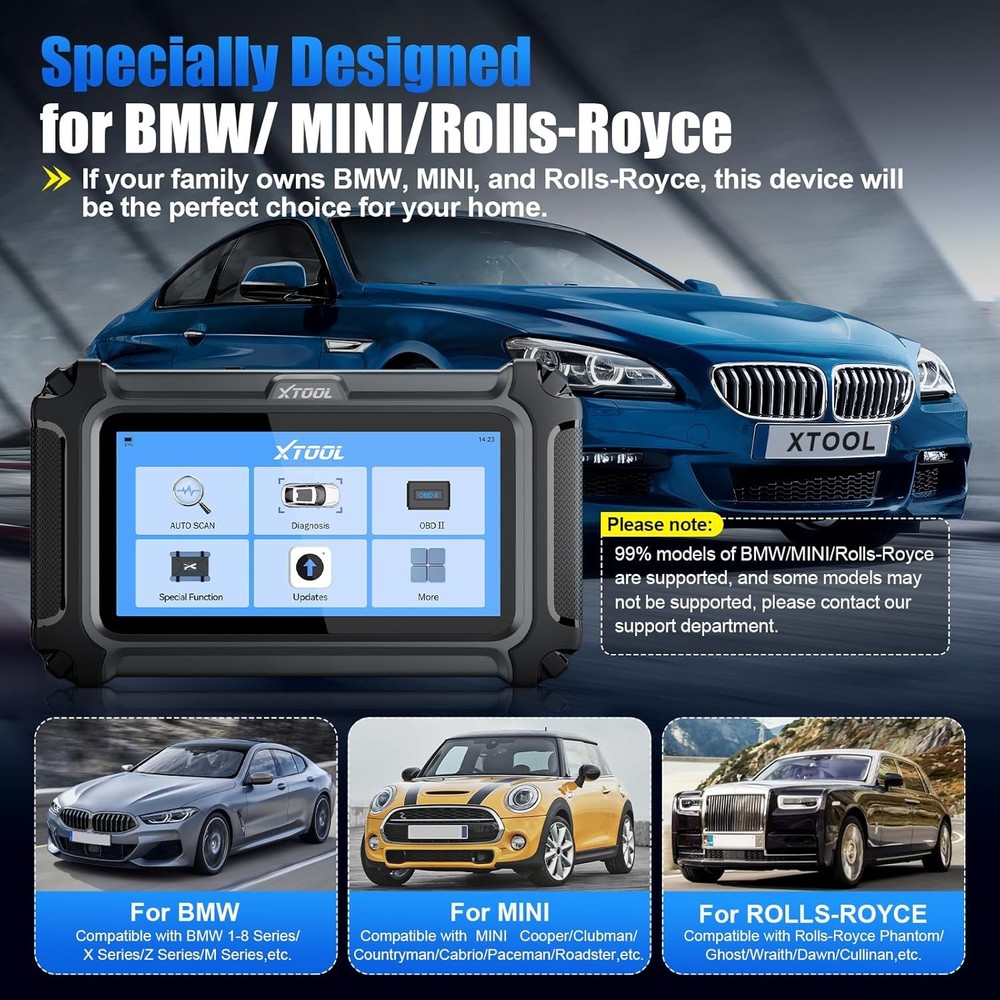XTOOL IP500 For BMW All System Bidirectional OBD2 Scanner Diagnostic Tool CANFD