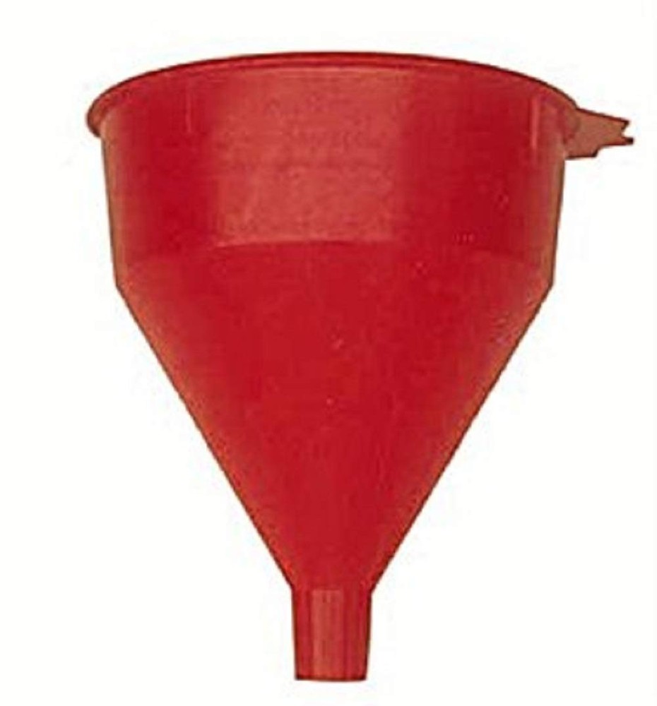 WirthCo 32002 Red Safety Funnel with Screen/Strainer for 2 Quart,