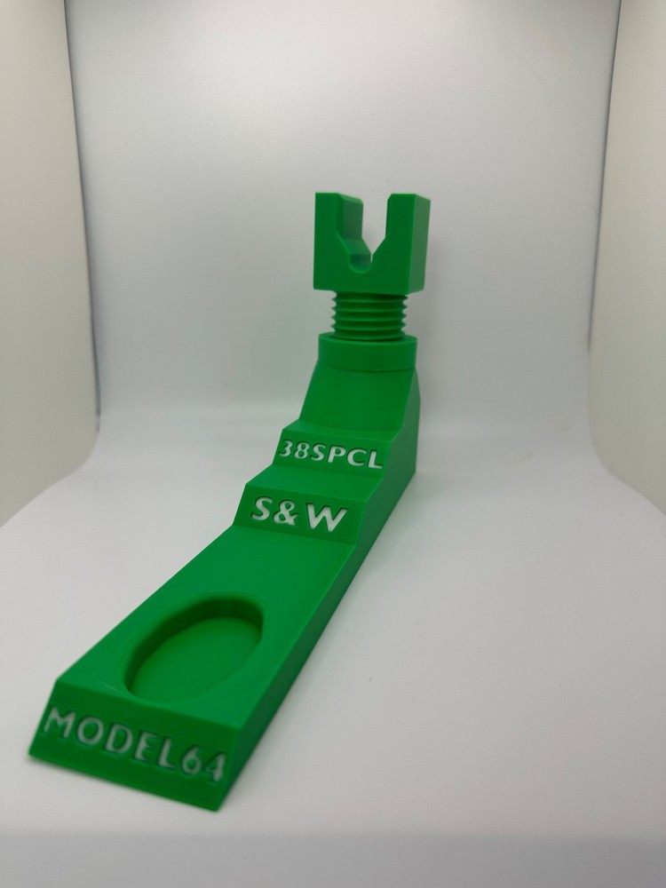 Custom Pistol Stand designed for Smith Wesson Model 64 3D printed safe storage