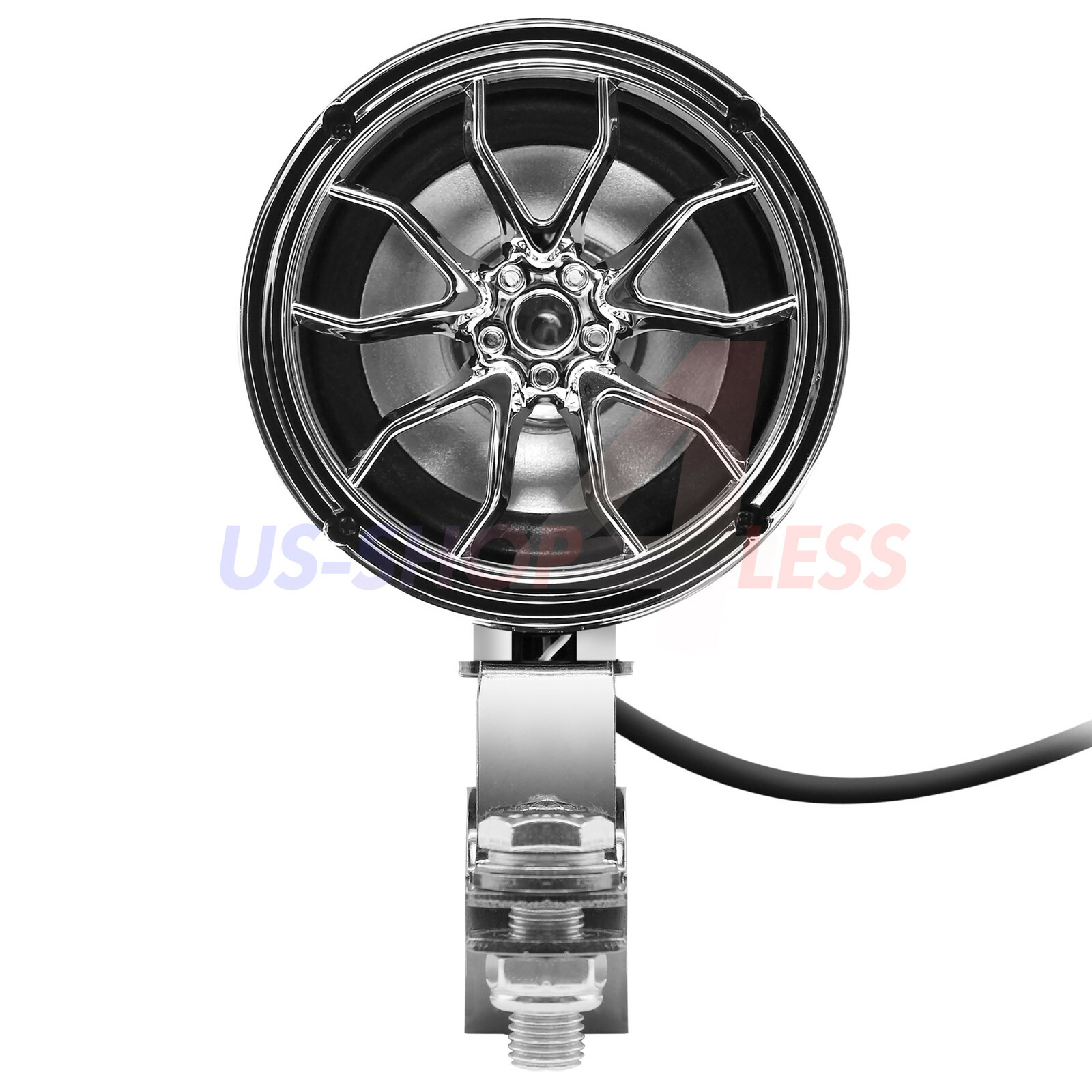 Bluetooth Motorcycle Stereo 4 Speakers Handlebar Audio System AUX USB SD Radio