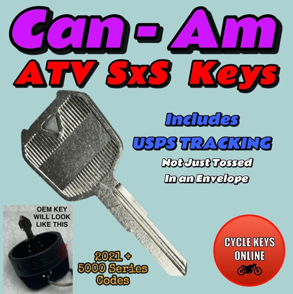 Can-Am Cut to Code key - 5000 series keys READ DESCRIPTION