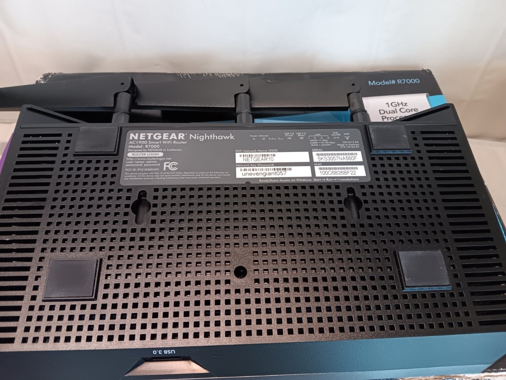 NETGEAR Nighthawk R7000 AC1900 Smart WiFi Router