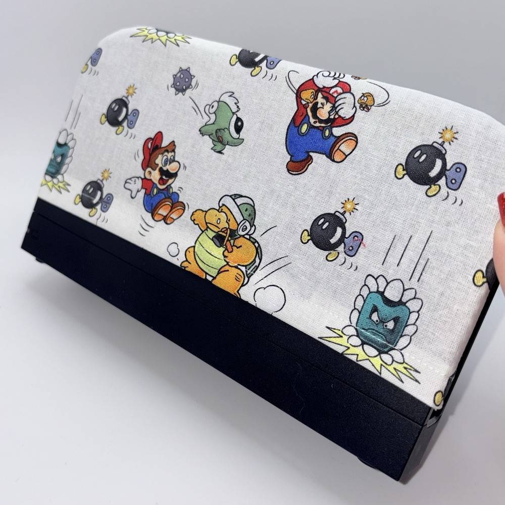 Nintendo Switch 2 Dock Cover Screen Protector Decor Sleeve Mario Toss Print