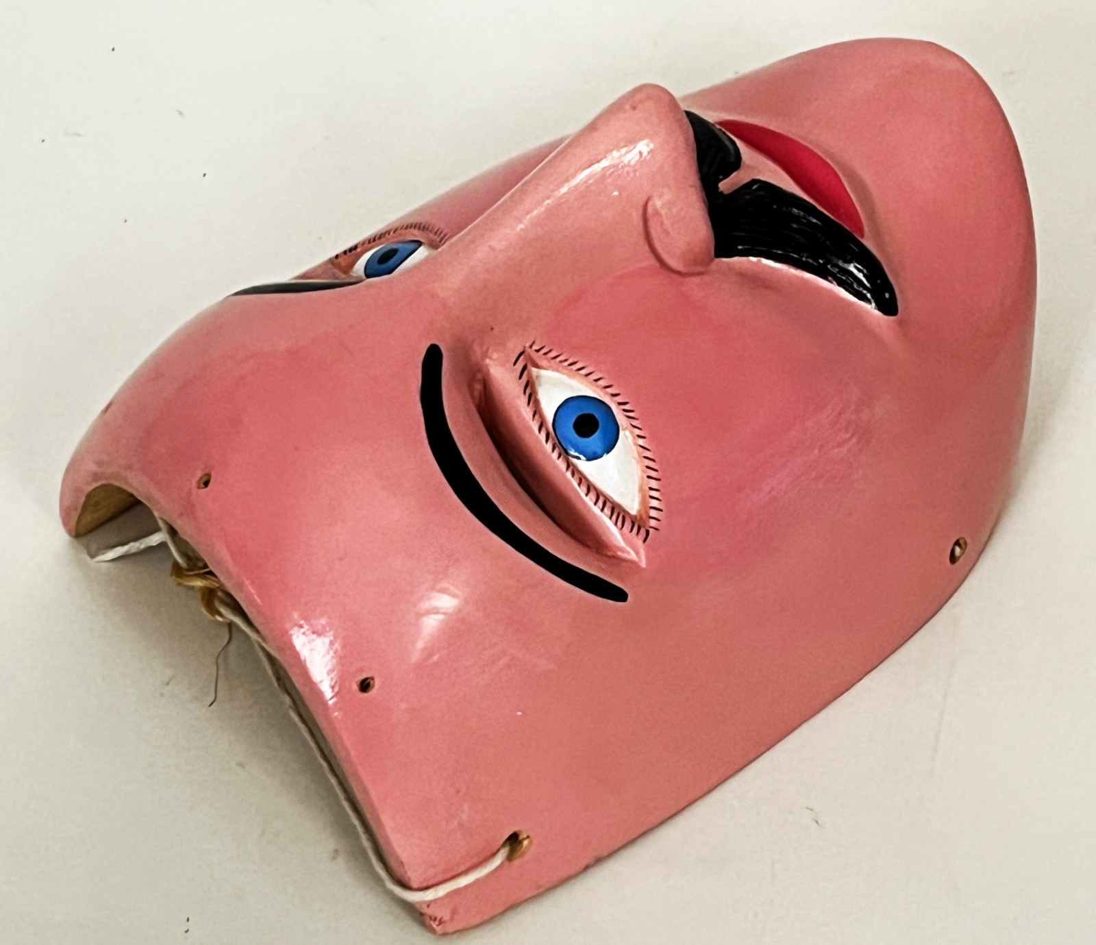 FELIPE HORTA TOCUARO MICHOACAN CURPITES WOOD DANCE MASK MEXICAN FOLK ART VIEJITO