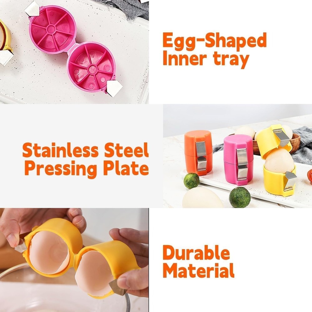 Egg Shell Opener，2026 New Eggshell Cracker, Quickly Cuts Hard-Boiled Eggs, Boile