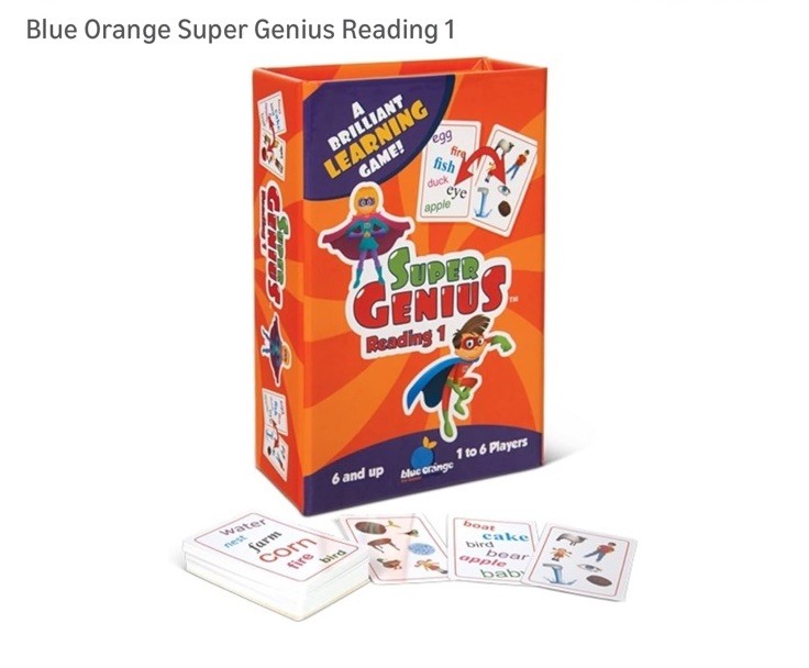 Super Genius Reading 1 Learning Card Game (Complete And Only Played Once)