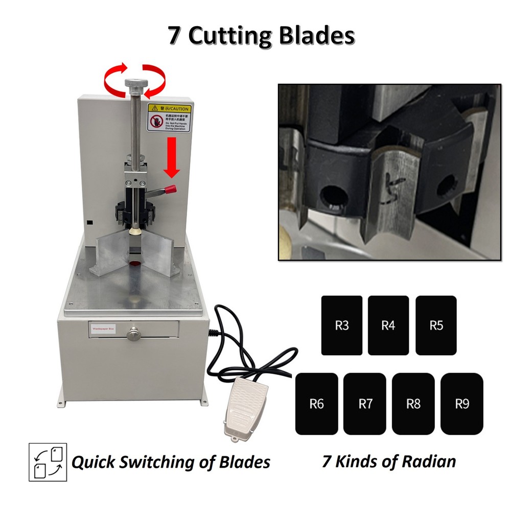 110V Electric Round Corner Machine Corner Rounding Cutter  Max. 50mmm