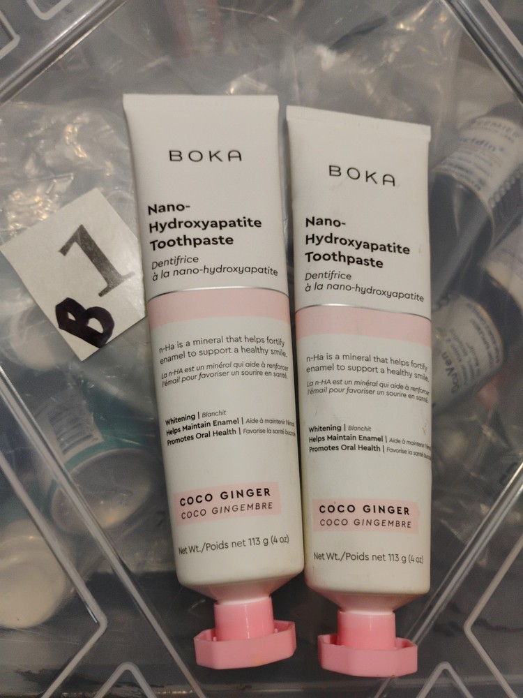 Boka Fluoride Free Toothpaste Nano Hydroxyapatite Coco Ginger 4oz (2xPack) New
