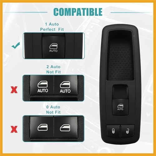 Front Right Passenger Side Master Power Window Switch Replaces Fit for Dodge