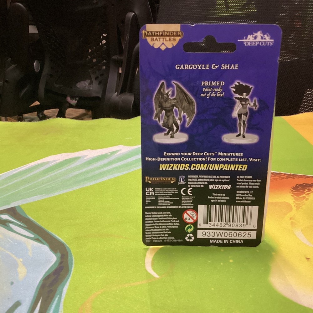 Pathfinder Battles Deep Cuts Unpainted Miniatures Gargoyle & Shae