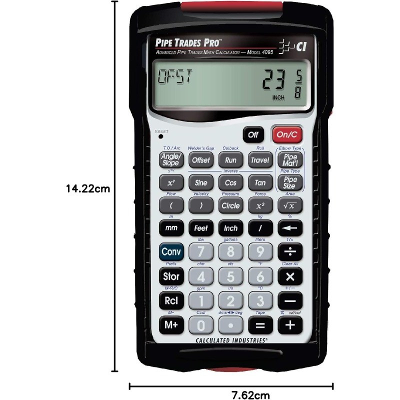 4095 Pipe Trades Pro Advanced Pipe Layout and Design Math Calculator Tool