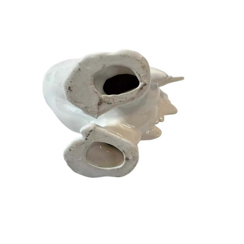 Ceramic White Rooster 7” Unbranded
