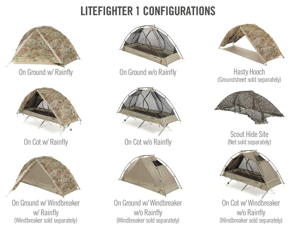 USGI LITEFIGHTER 1 Shelter System Coyote Tan