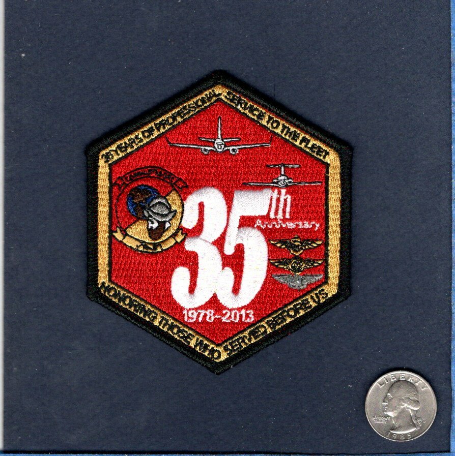 VR-57 CONQUISTADORS 35th Anniv US NAVY C-9 Skytrain C-40 Clipper Squadron Patch