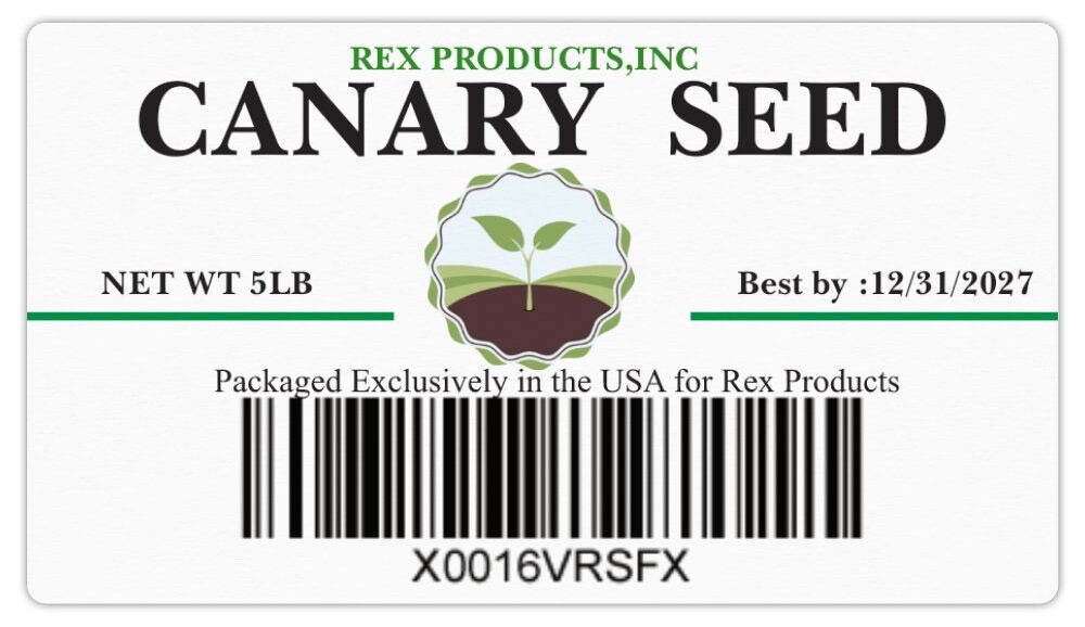 5 LB Canary Seed -Clean and Fresh