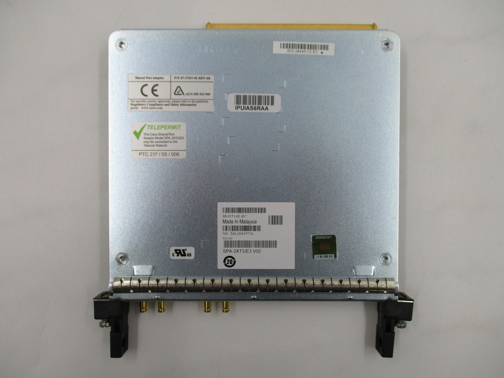 Genuine Cisco SPA-2XT3/E3-V02 2-Port T3/E3 Shared Port Adapter Tested Working