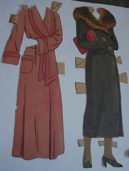Paper Doll Clothes 1950s Vintage