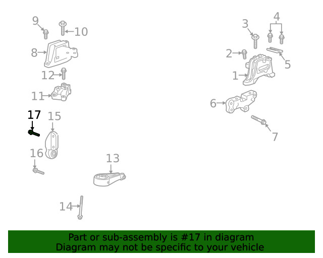 Genuine GM Multi-Purpose Bolt 11610904