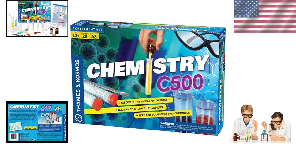 Introductory Chemistry Science Kit: 28 Experiments & 48 Page Guide for Ages 10+