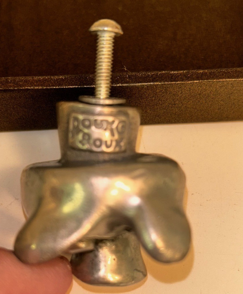 Roux Roux Pighead Original Pewter Drawer Pull Original Box