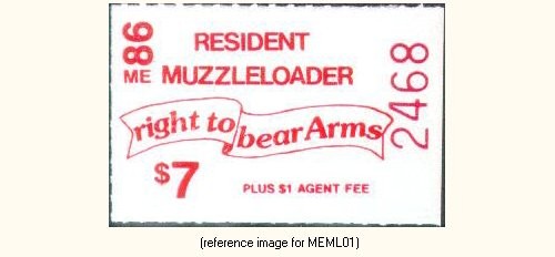 D2K Maine Muzzle-Loader Stamp 1986 $7.00