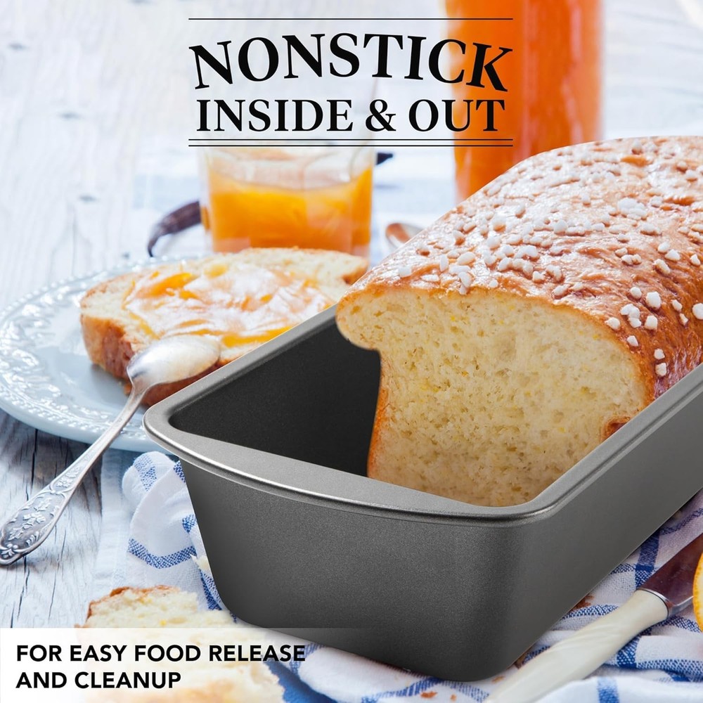 Extra Large Bread Pan, 13" x 5" Long Loaf Pan, Nonstick Baking Pan, Rectangul...