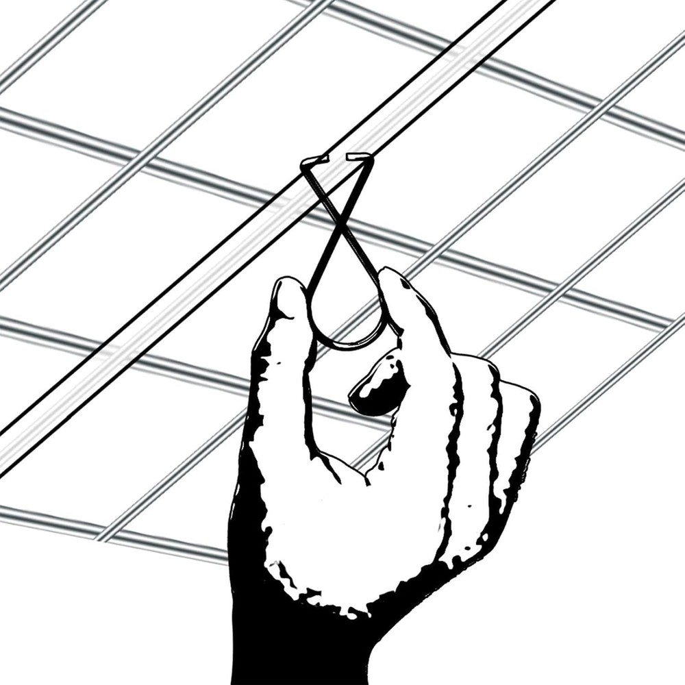 Outus 30 Packs Ceiling Hook Tile Hooks T-bar Clips Drop Grid Clip Silver
