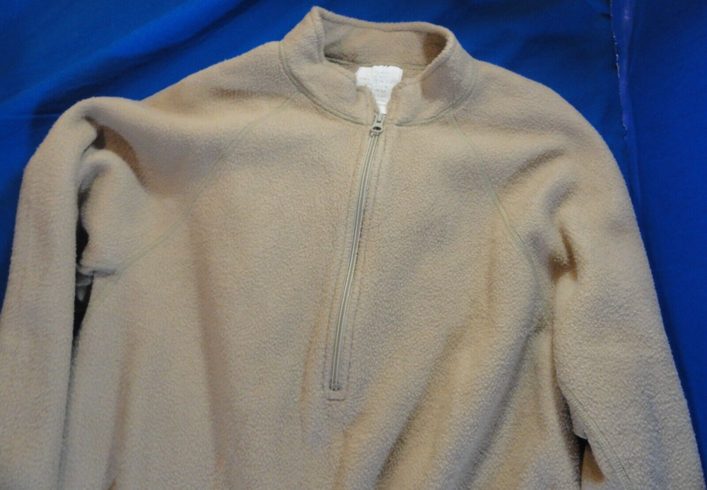USGI US ARMY FLAME RESISTANT MOISTURE WICKING MIDWEIGHT TAN THERMAL PULLOVER XLR