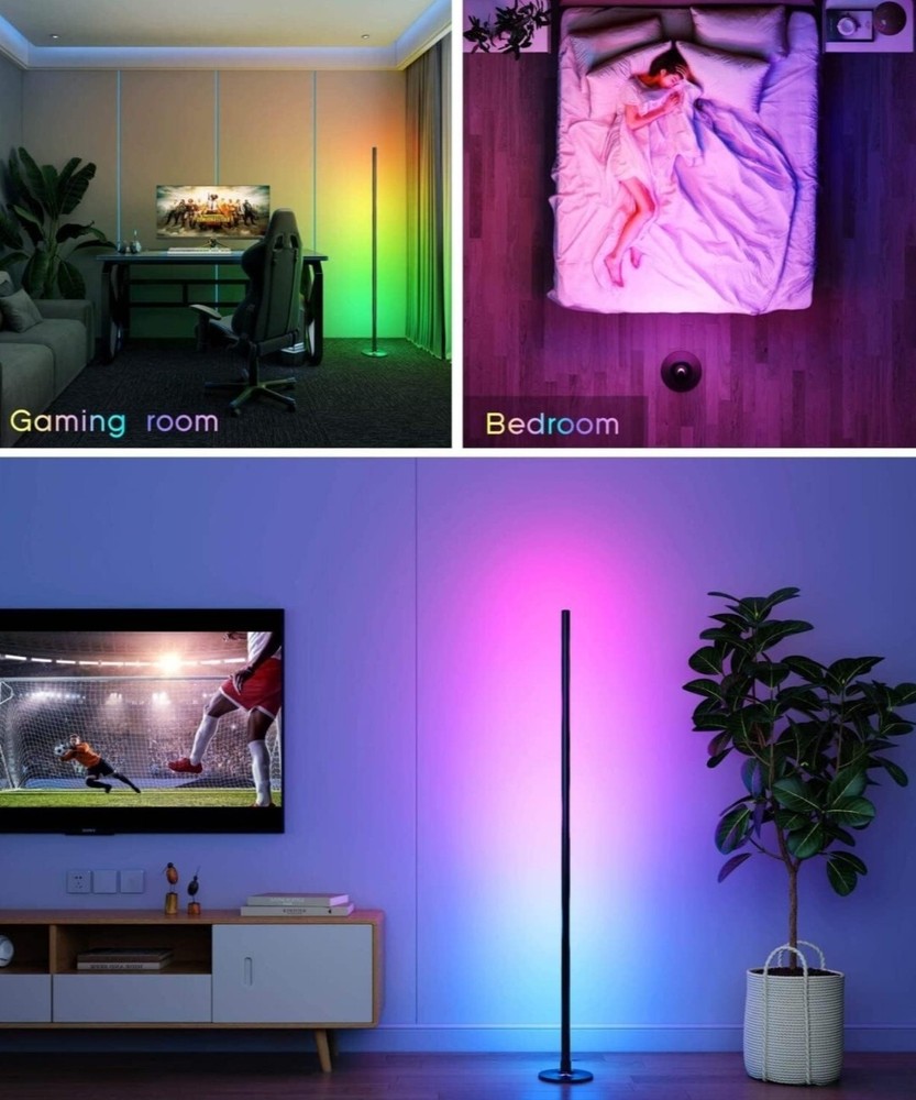 GonHui RGBICW Corner Smart Floor Lamp Basic - Wifi Dimmable - RGB