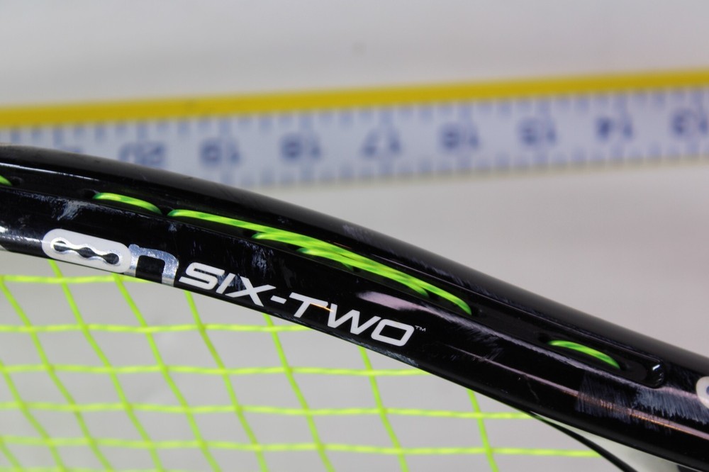 Wilson N Code Six-Two Tennis Racket, 4 3/8, black white