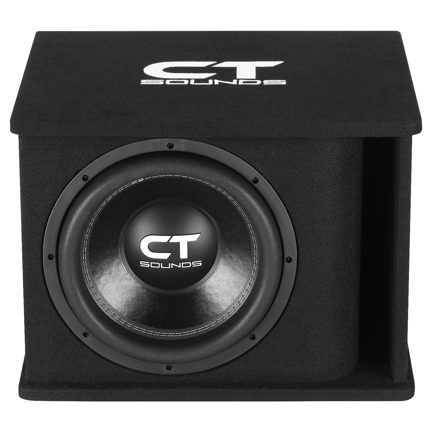 CT Sounds Single 12” 1300W Loaded Tropo Series Subwoofer Box - TROPO-1X12D2