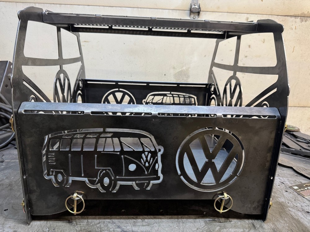 VW Bus collapsible firepit
