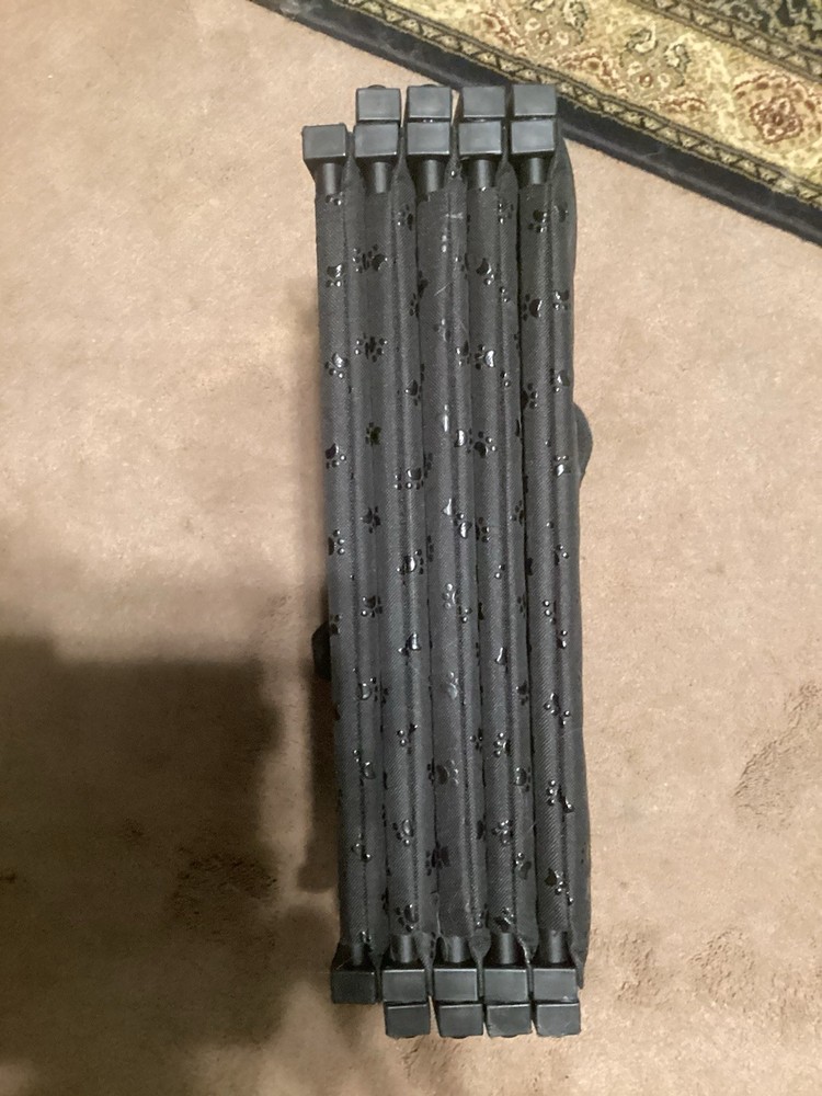 Zone Tech Car Pet Foldable Step Stair Black - PE0012