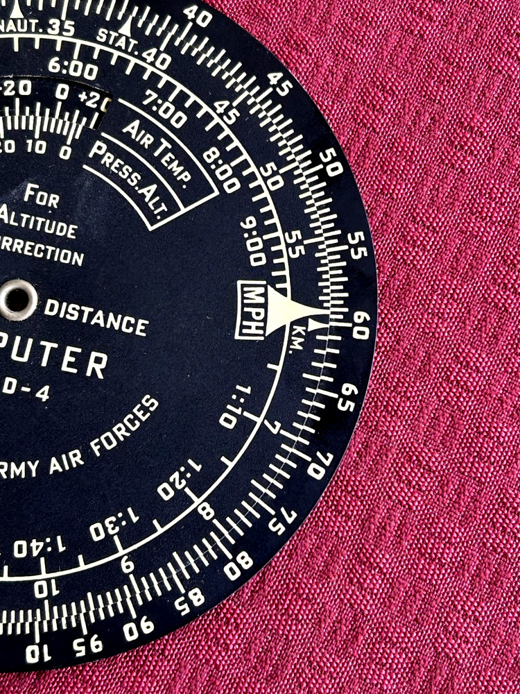 U.S. Army Air Forces TYPE D-4 TIME & DISTANCE COMPUTER