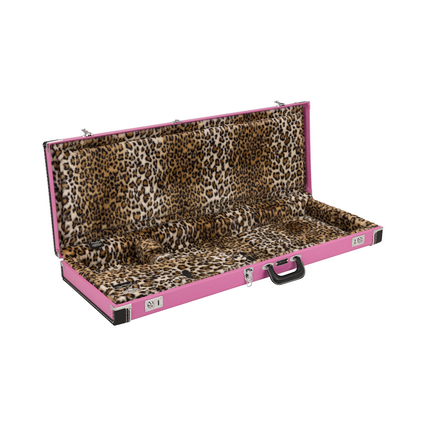 NEW Fender Joe Strummer Strat/Tele Case - Pink Leopard