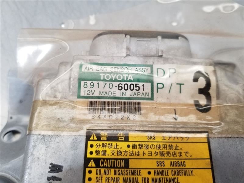 01 2001 LEXUS LX470 SRS RESTRAINT CONTROL MODULE 8917060051