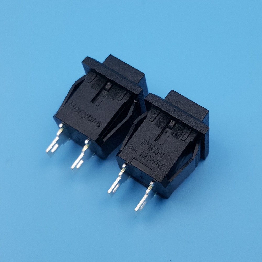 50Pcs Black PB04 14 x 14mm Square 2Pin Momentary SPST Mini Push Button Switch