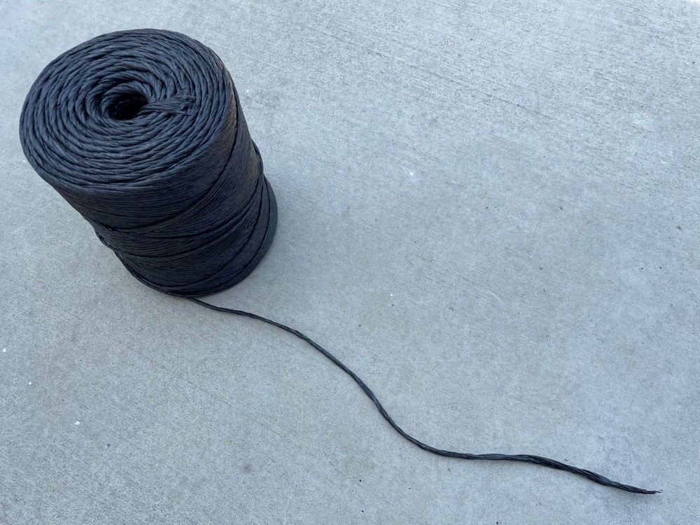 Heavy Duty Black Polypropylene Twine - 2000 ft Roll (UV Protected) - 5-Ply