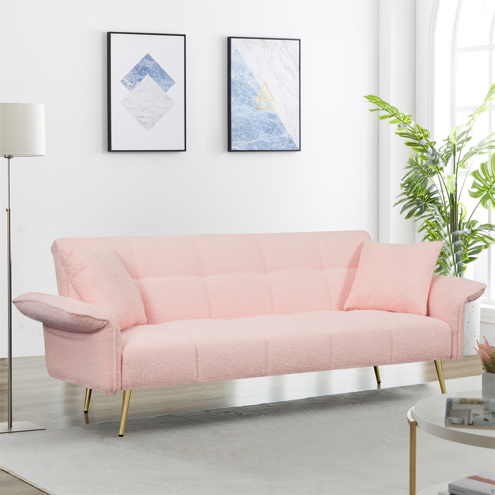 Convertible Sleeper Sofa Bed Futon Sofa Couch Folding Recliner Sofa US