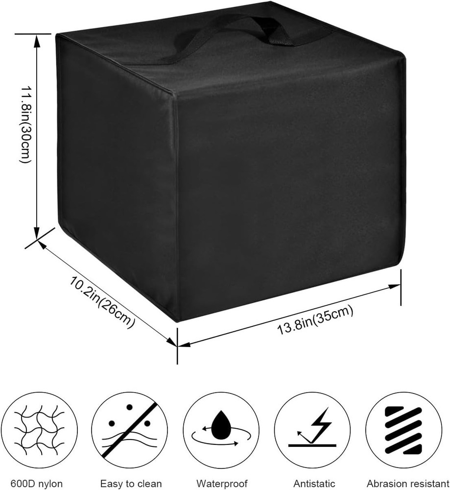 Bread Maker Cover Nylon Dust Protector for KBS 17-in-1 Bread Machine Black