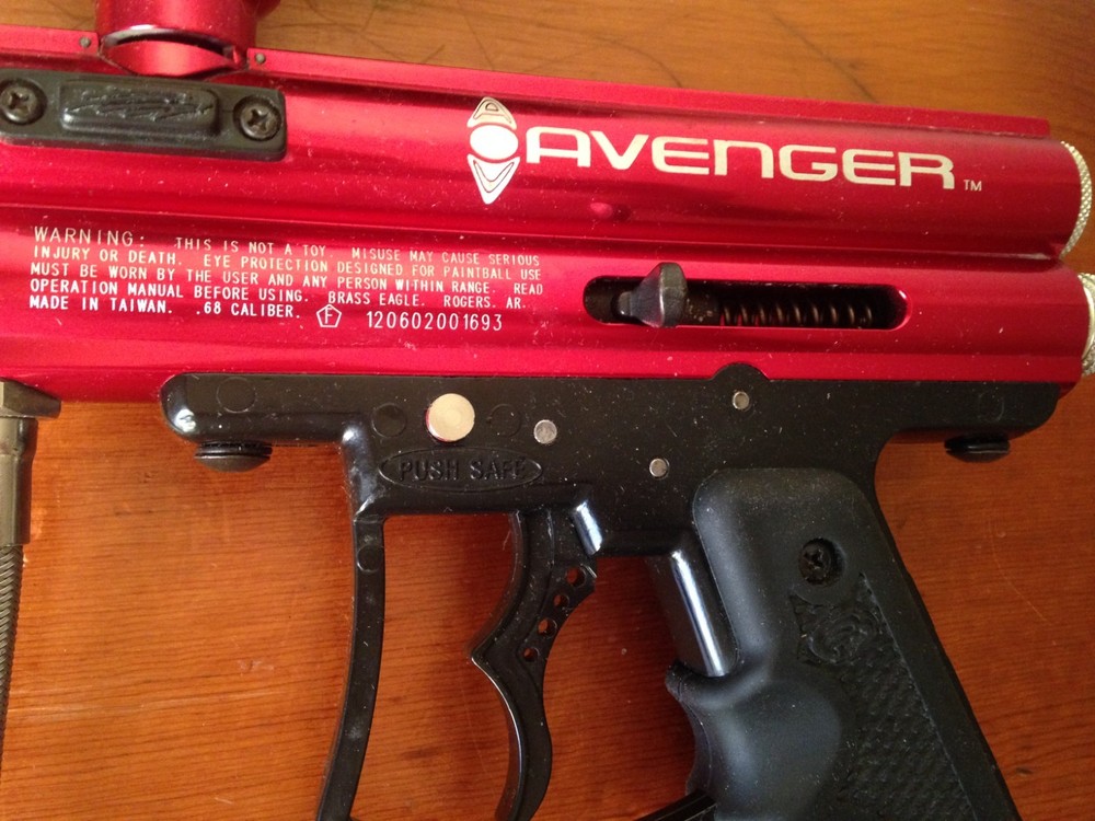 Brass Eagle Avenger Paintball Gun With ViewLoader VL200 - Red