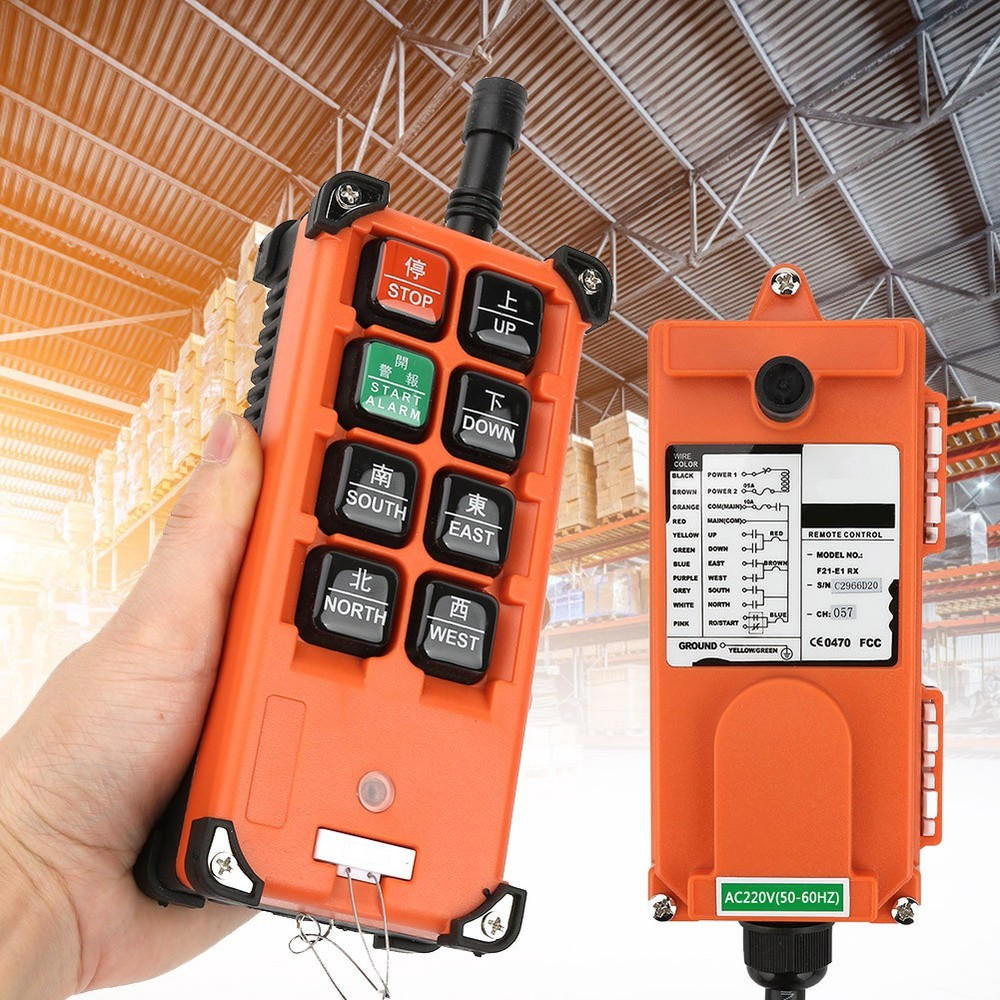 Wireless Remote Controller Hoist Remote Control 2 Transmitter 1 Receiver 220v