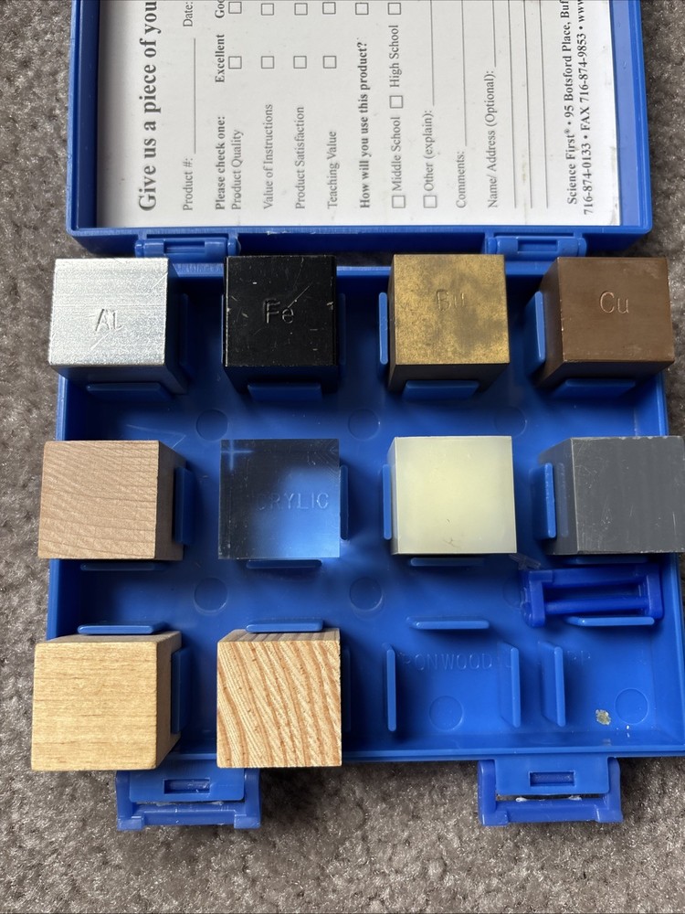 Density Cube Set Of 10 Science First Brand