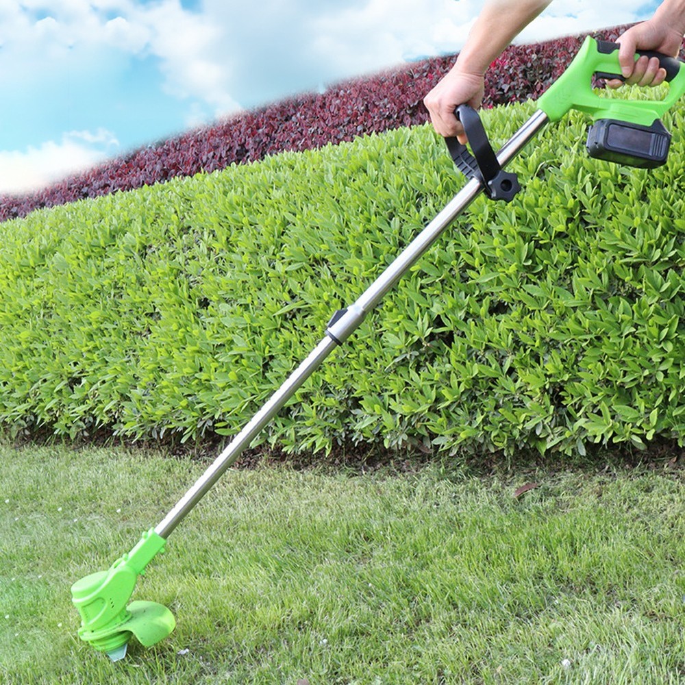 Electric Cordless Grass String Trimmer Lawn Edger Weed Wacker Cutter +2 Battery