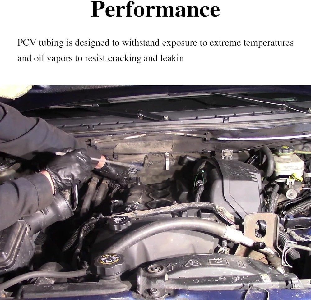 Improved Engine Crankcase Breather Hose,Double Layer Rubber Crank Ventilation...