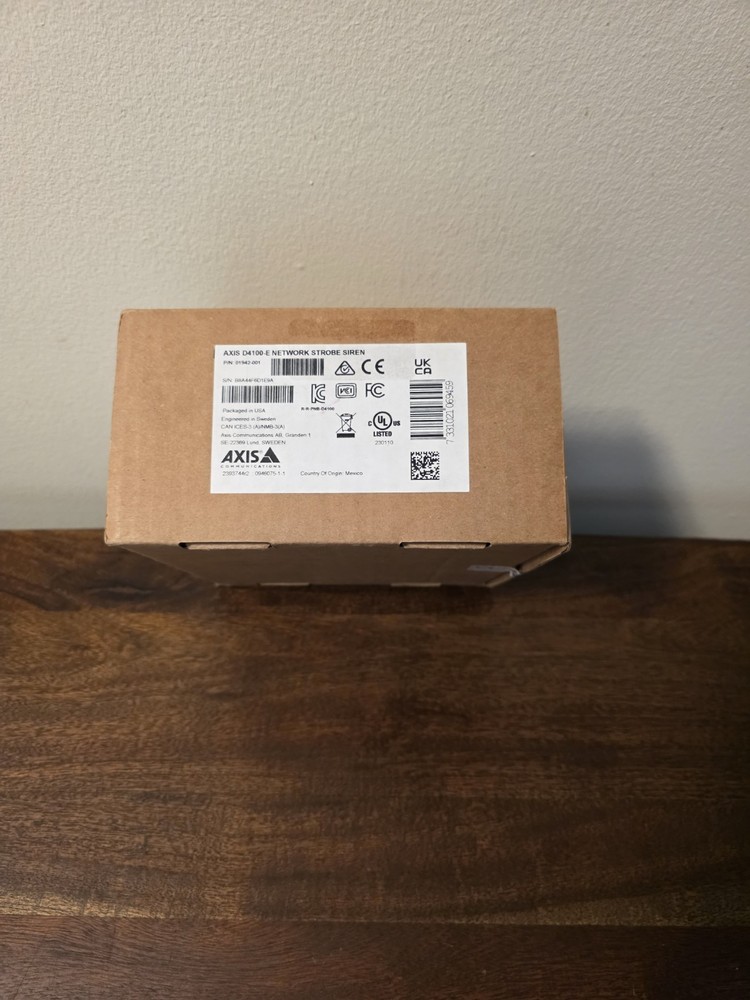 AXIS D4100-E Network Strobe Siren – PoE – New in Box – Smart IP Audio-Visual Ale