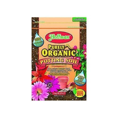 Hoffman Purely Organic Potting Soil Plus Moisture Control, 4 Quarts