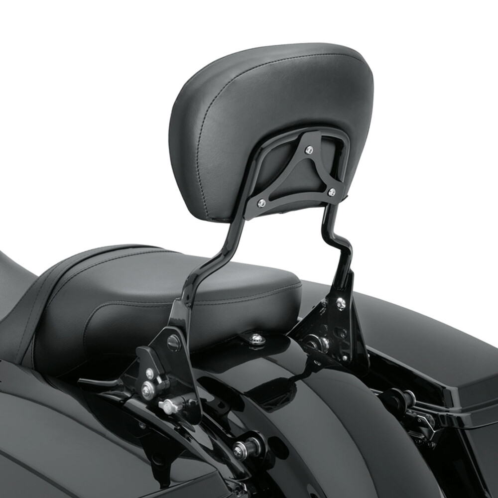 Quick Release Passenger Backrest Sissy Bar Black For Harley Electra Glide 97-08