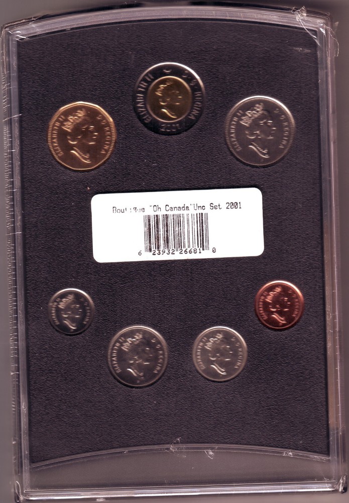 ((((( Special 2001 P ))) oh canada uncirculated set 2001 never OPEN