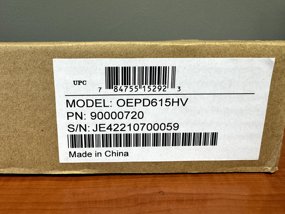 Minuteman OEPD615HV OEPD Series 6-Outlet AC 120 Basic Power Distribution Unit